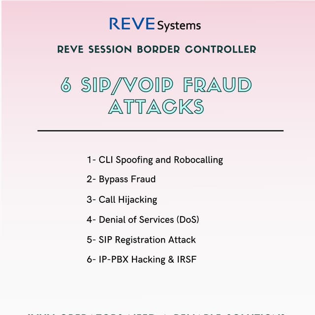 6 SIP/VoIP Fraud Attacks: Why Operators Need a Reliable Solution?