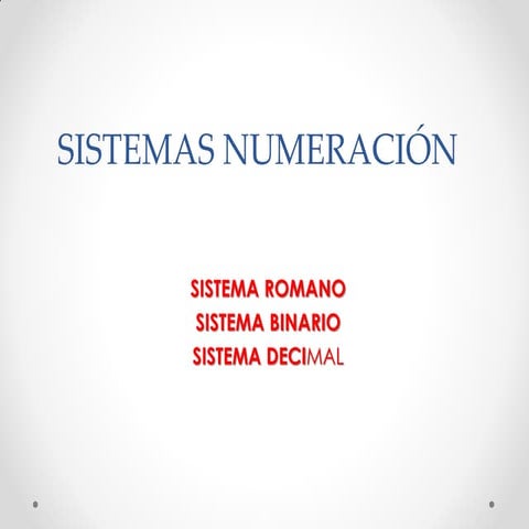 6 sistemas numeración