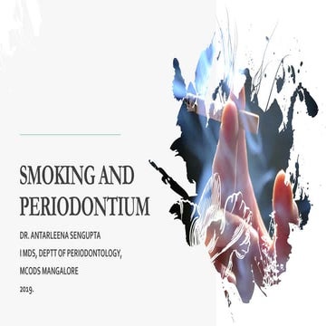 SMOKING AND PERIODONTIUM