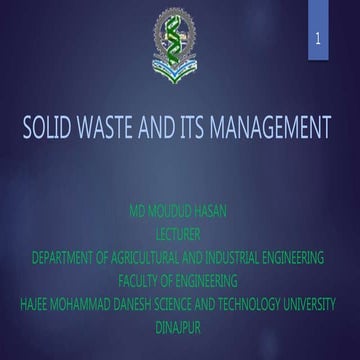 Solid waste-management