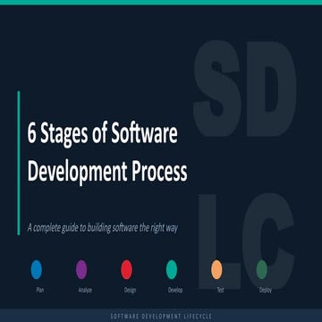 Comprehensive Guide to the 6 Stages of Software Development Lifecycle ...