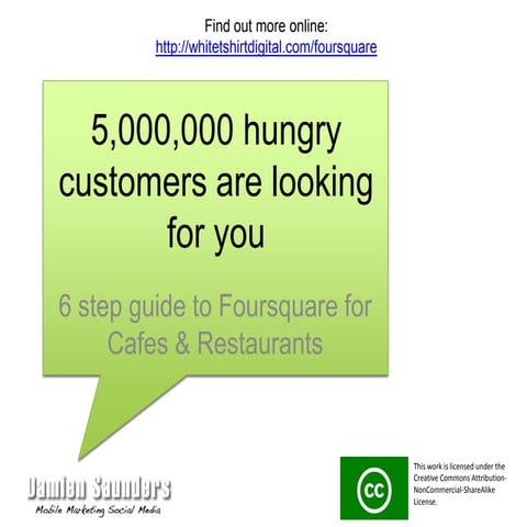 6 step guide to foursquare for cafes & restaurants