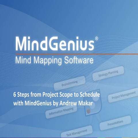 6 Steps from Project Scope to Schedule