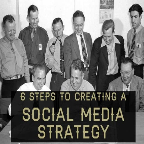 6 steps to creating a Social Media Strategy