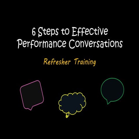 6 Steps to Effective Performance Conversations