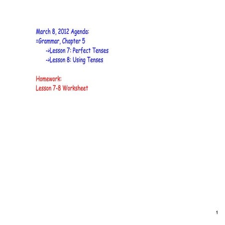 Chapter 4, Lesson 7-8 | PPT