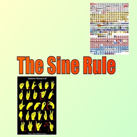 The Sine rule for secondary mathematics.