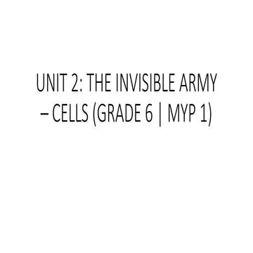 6th Standard The Invisible army (Cell).pptx