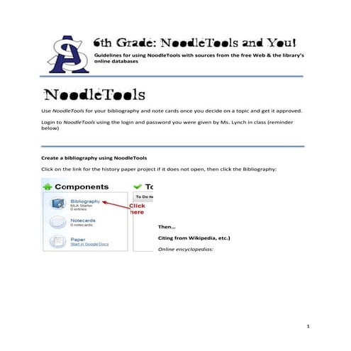How To Cite A Wikipedia Article In Noodle Tools | PDF