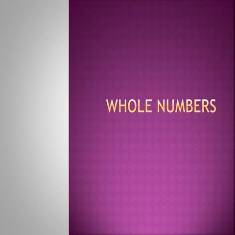 whole numbers sum by suitable arrangement