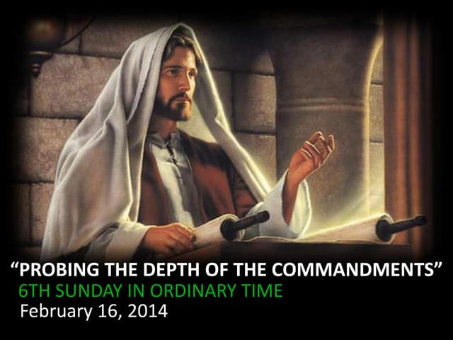 6th sunday in ordinary time feb16, 2014