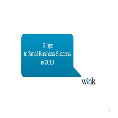 6 Tips to Small Business Success in 2010