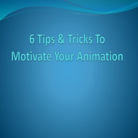 7 Tips and Tricks for making Animations for 2D Games | PPTX
