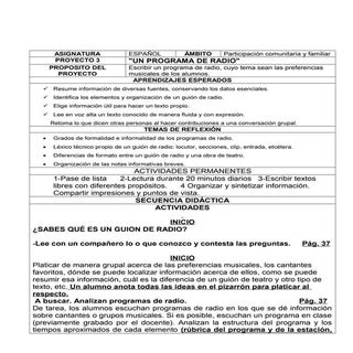 6to grado   bloque 1 - proyecto 3