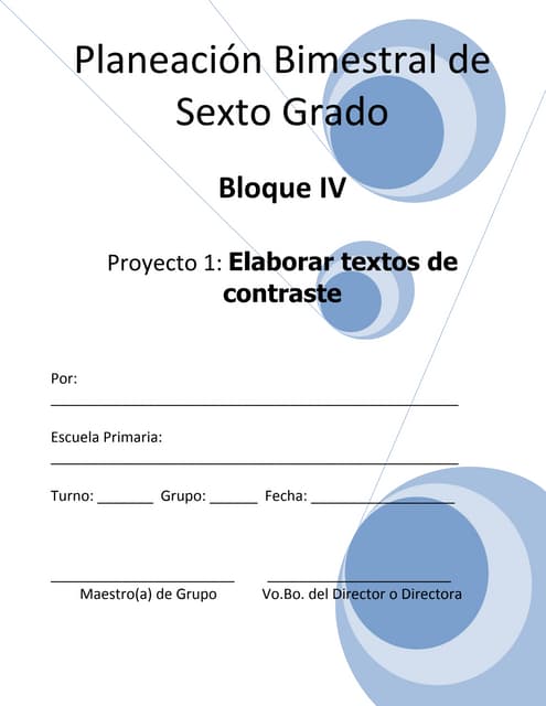 6to grado   bloque 4 - español