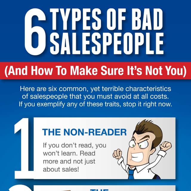 6 Types of Bad Salespeople (And How To Make Sure It’s Not You)