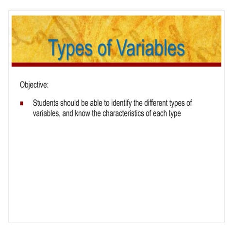 6 typesofvariables | PPT