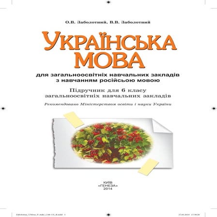 Українська мова 6 клас | PDF