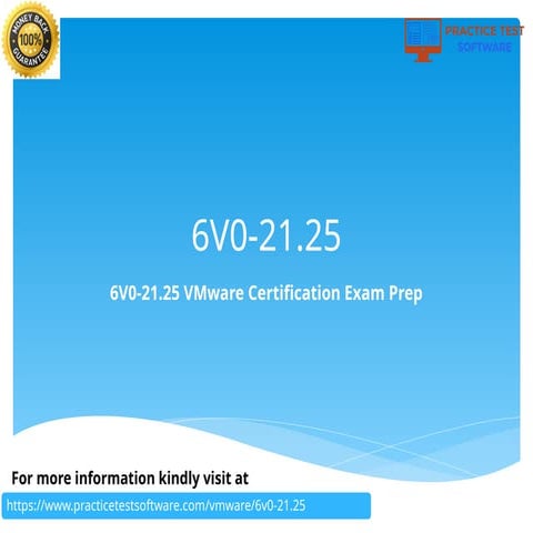 VMware vSphere with Tanzu Specialist 6V0-21.25