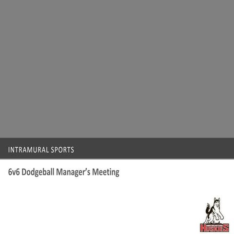 6v6 dodgeball manager's meeting