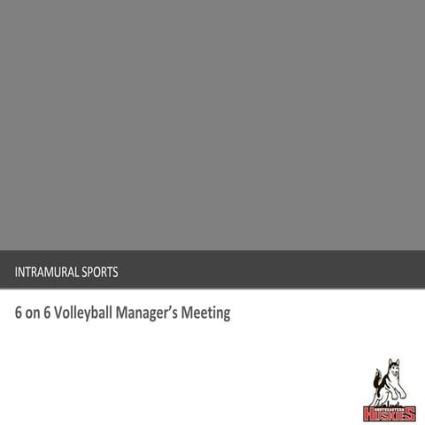 6v6 Volleyball Managers Ppt2