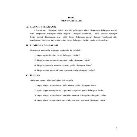 Konsep Bilangan Bulat