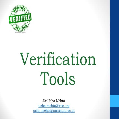 6 verification tools | PPT
