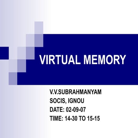 Virtual Memory | PPT