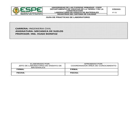 Contenido de Humedad - Mecánica de Suelos