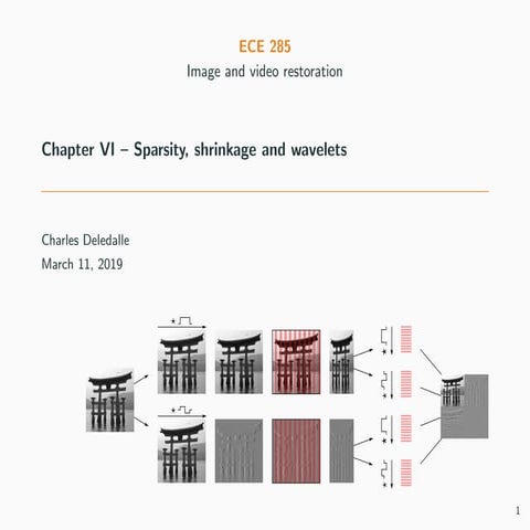 IVR - Chapter 6 - Sparsity, shrinkage and wavelets