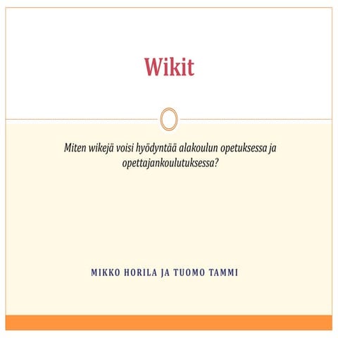 6 wikit opettajan_tyovalineena