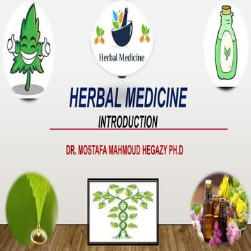 Herbal medicine Intro  part 2
