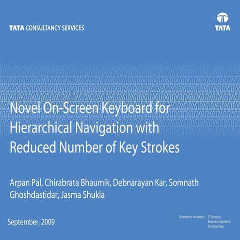 On screen kbd tcs | PPT
