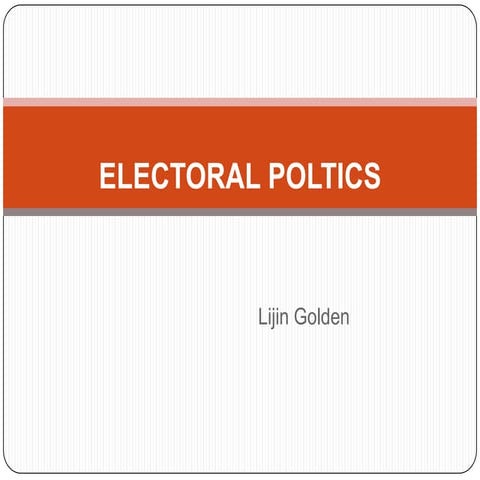 Electoral Politics