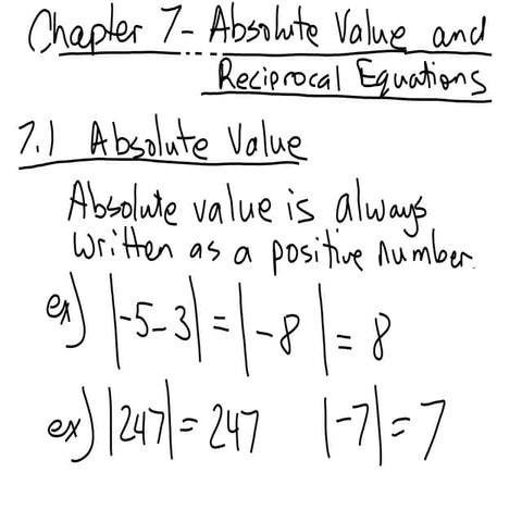 7.2 absolute functions | PPTX