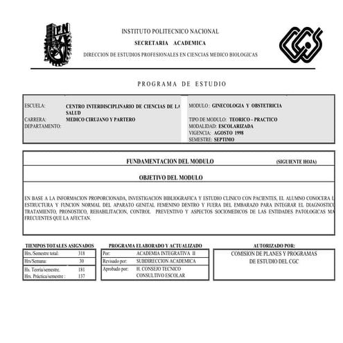 7.1. ginecologia  y obstetricia