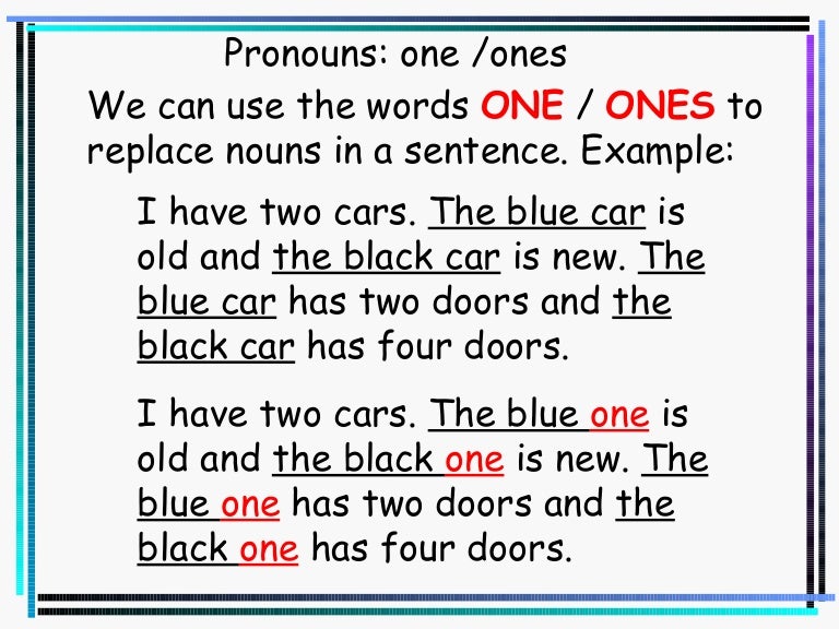 One ones в английском языке правило. Unit 78 exercises. One ones exercises with answers. One ones упражнения с ответами. One и ones в английском языке.