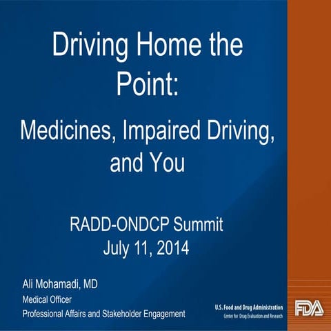 Driving Home the Point: Medicines, Impaired Driving, and You