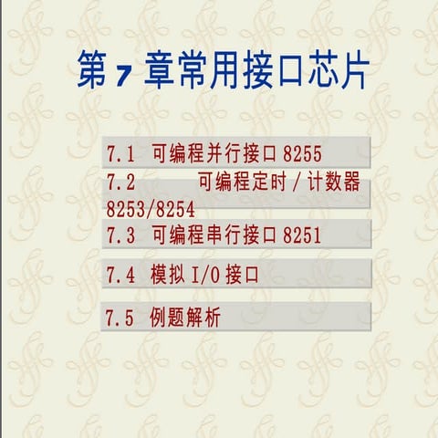 第7章 常用接口芯片