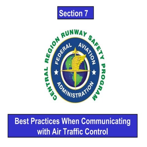 Best Practices When Communicating with Air Traffic Control