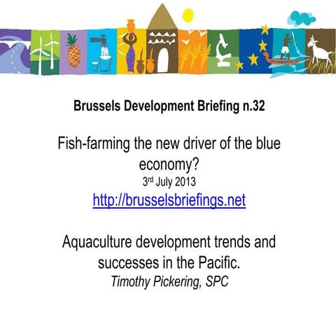 Tim Pickering: Aquaculture development: trends and successes in the Pacific