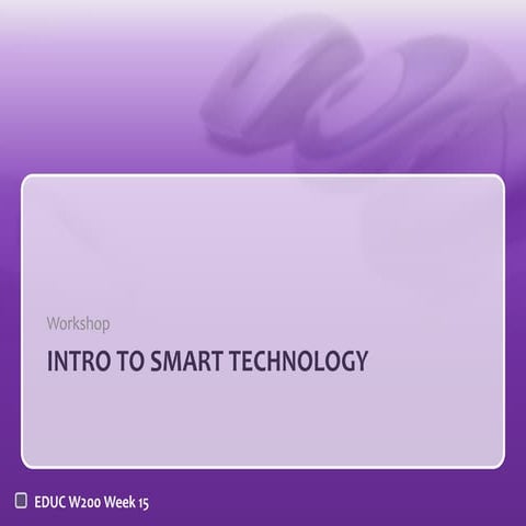 7. intro to smart technology