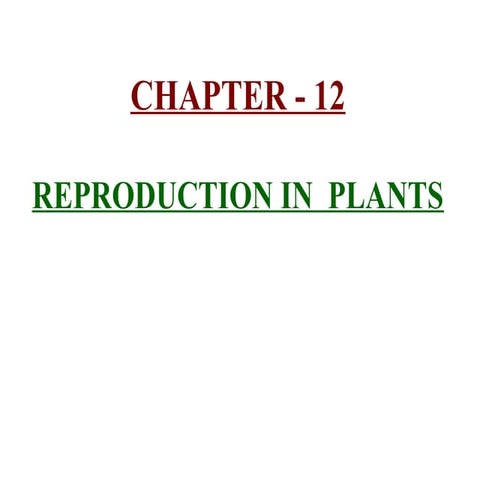 7. 12. Reproduction in plants - Part 1