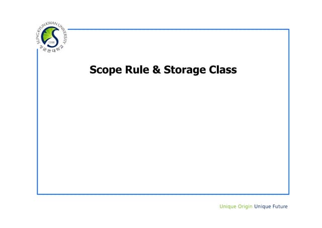 7. variable scope rule,-storage_class