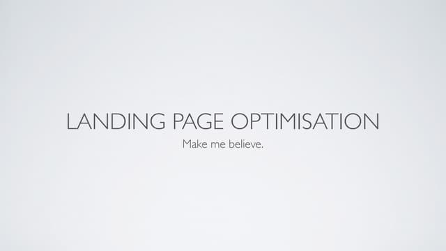 How To Do Landing Page Optimisation Ppt How To Do Landing Page Optimisation Ppt