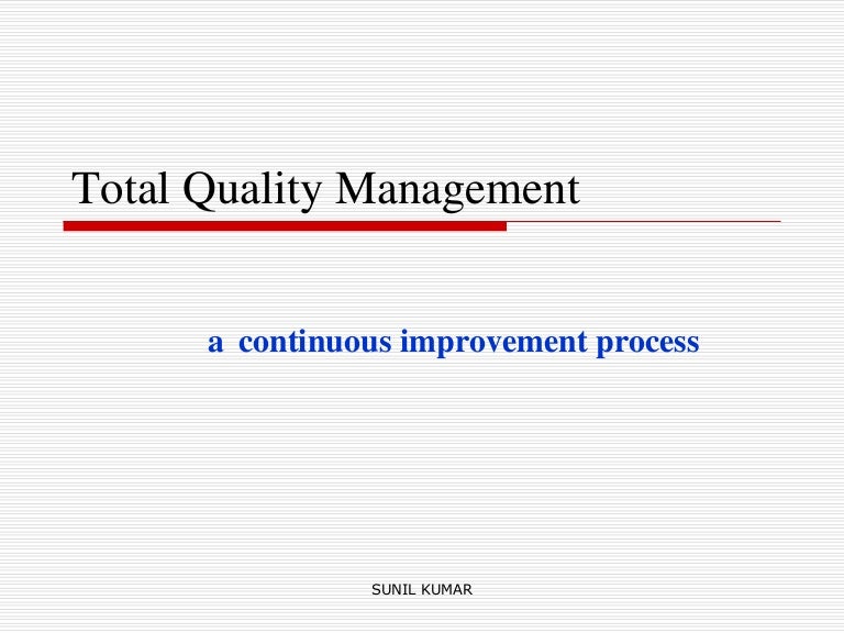  Application Of Total Quality Management In Food Industry Total 