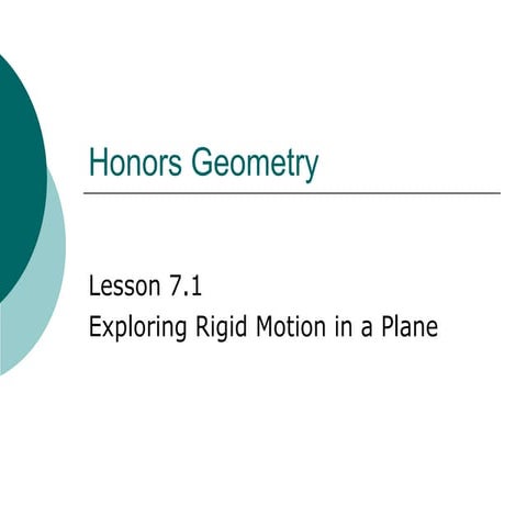 7.1 exploring rigid motion in a plane