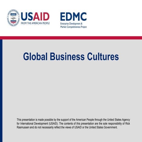 7.3 global business cultures