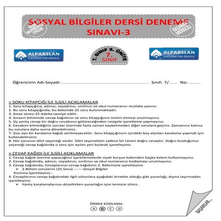 7. sinif 5.  üni̇te