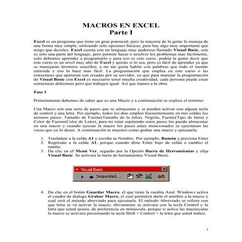 Programación con visual basic para aplicaciones en excel programación ...